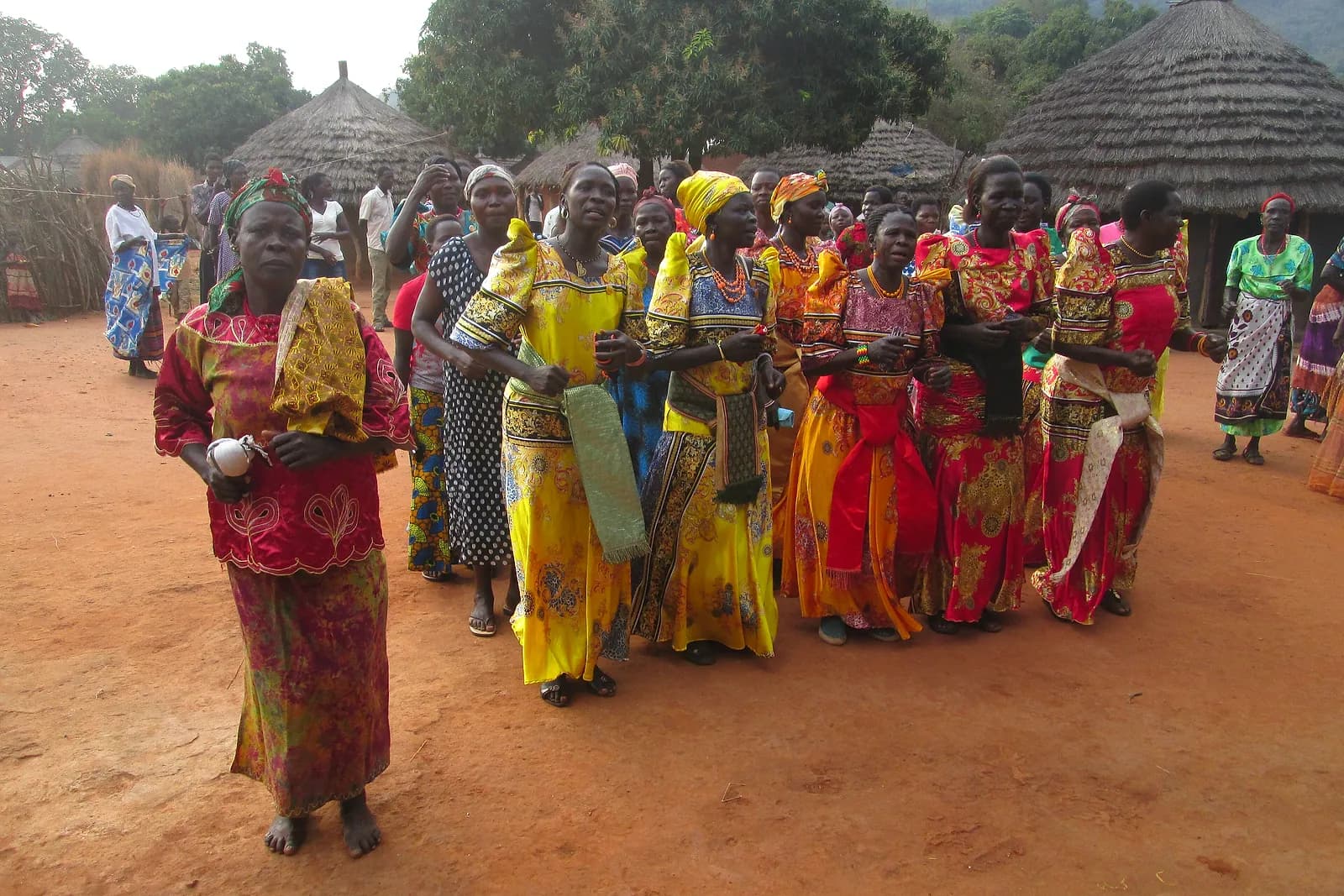 Women working together outdoors.