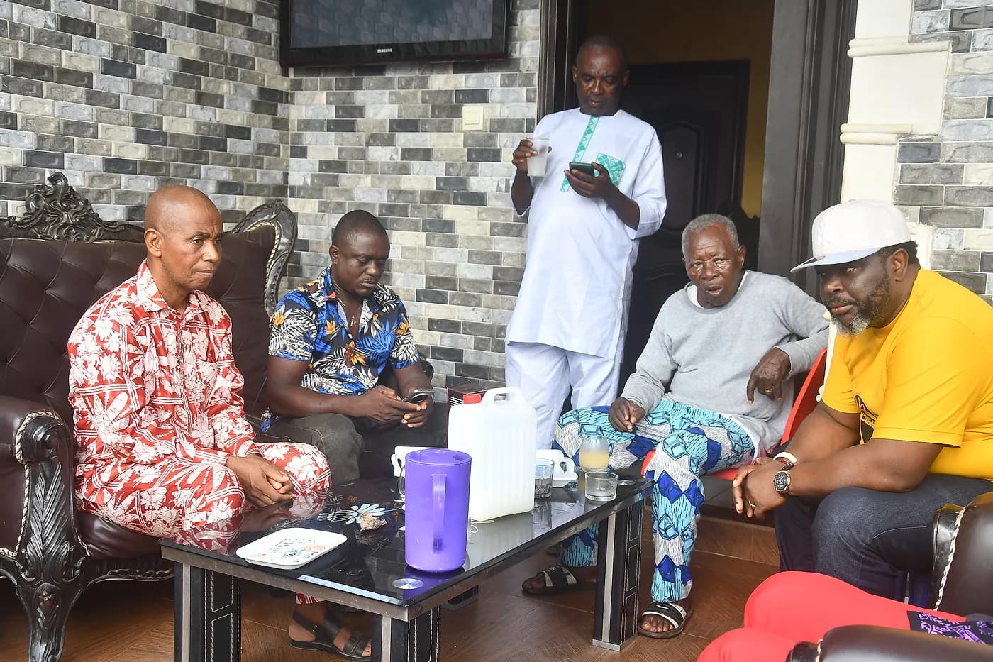 A council of elders meeting together.